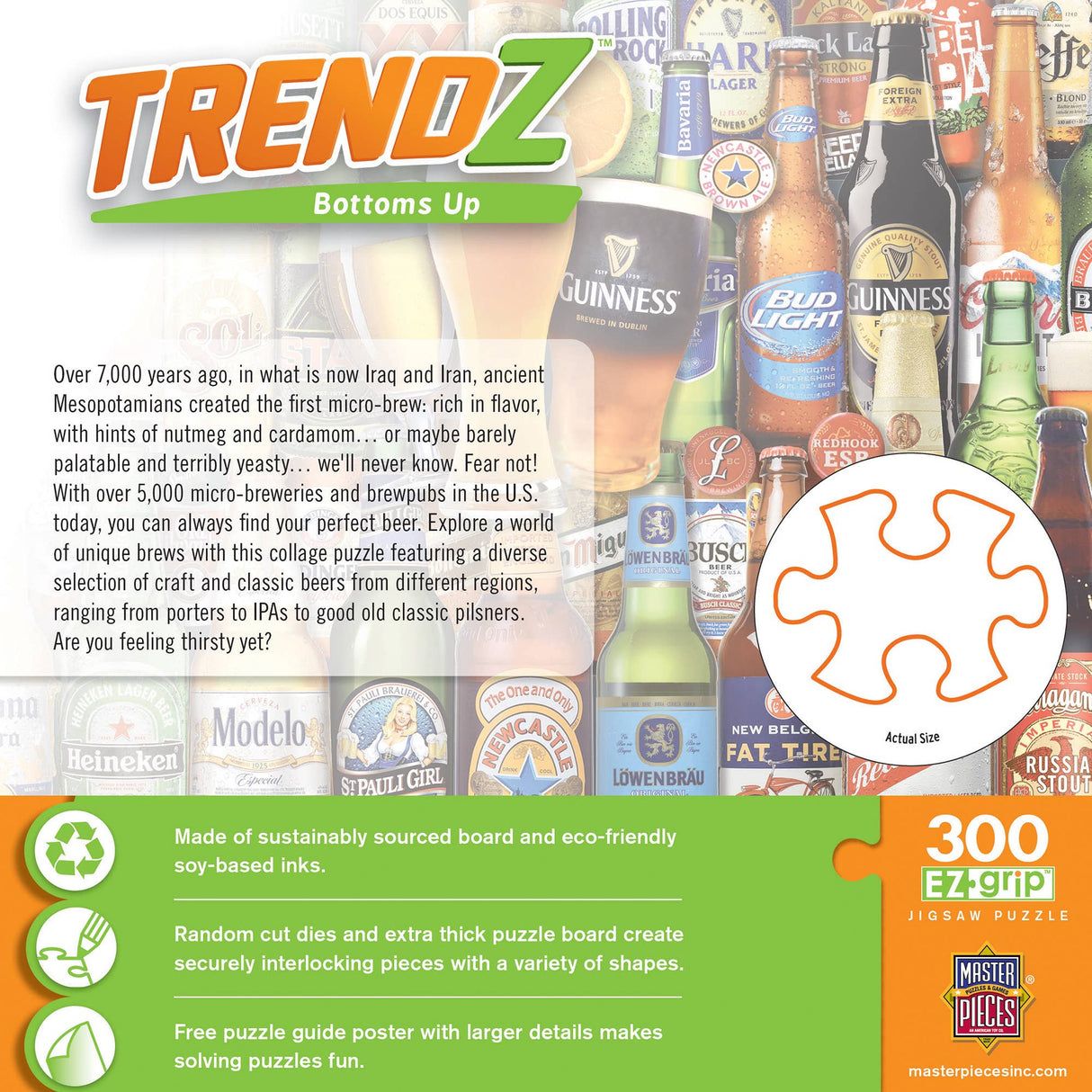 Bottoms Up 300 Piece Trendz Jigsaw Puzzle by Masterpieces - Masterpieces Puzzles - Jigsaw Puzzles - The Puzzle Center