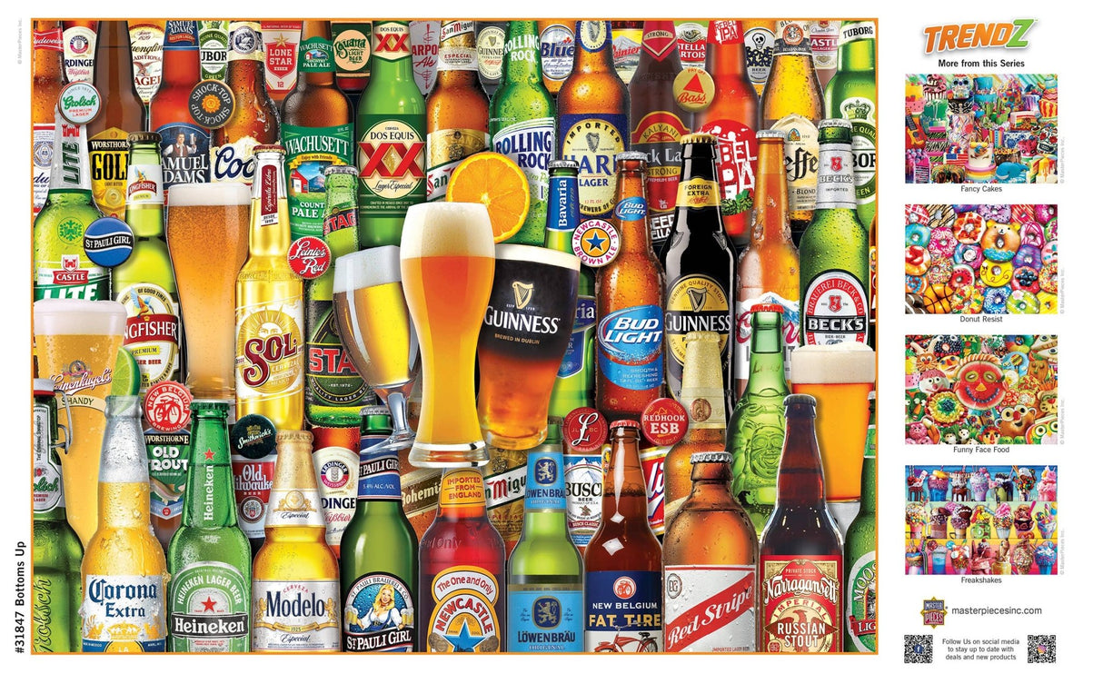 Bottoms Up 300 Piece Trendz Jigsaw Puzzle by Masterpieces - Masterpieces Puzzles - Jigsaw Puzzles - The Puzzle Center