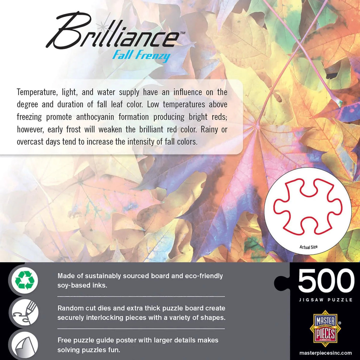 Brilliance Fall Frenzy 500 Piece Jigsaw Puzzle | Masterpieces - Jigsaw Puzzles - The Puzzle Center