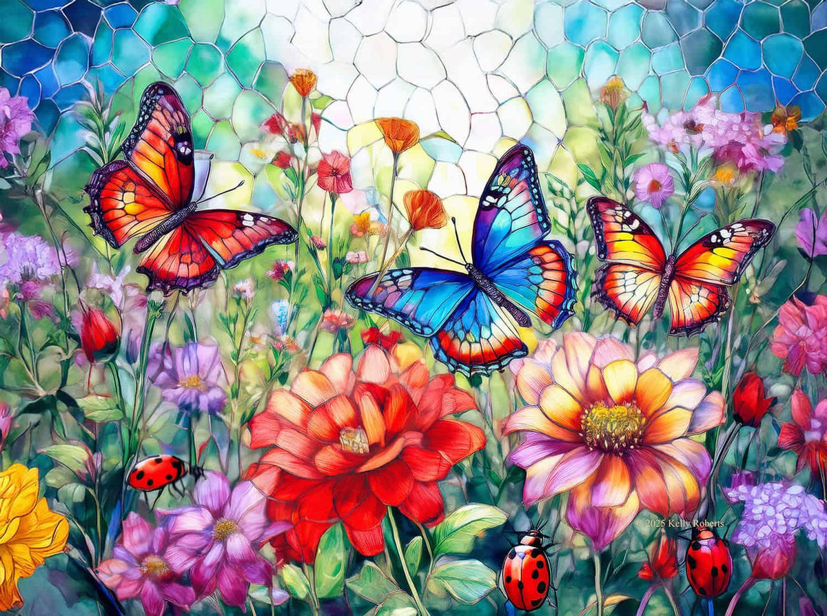 Butterfly Frolic 500 Piece Jigsaw Puzzle | SunsOut - Jigsaw Puzzles - The Puzzle Center