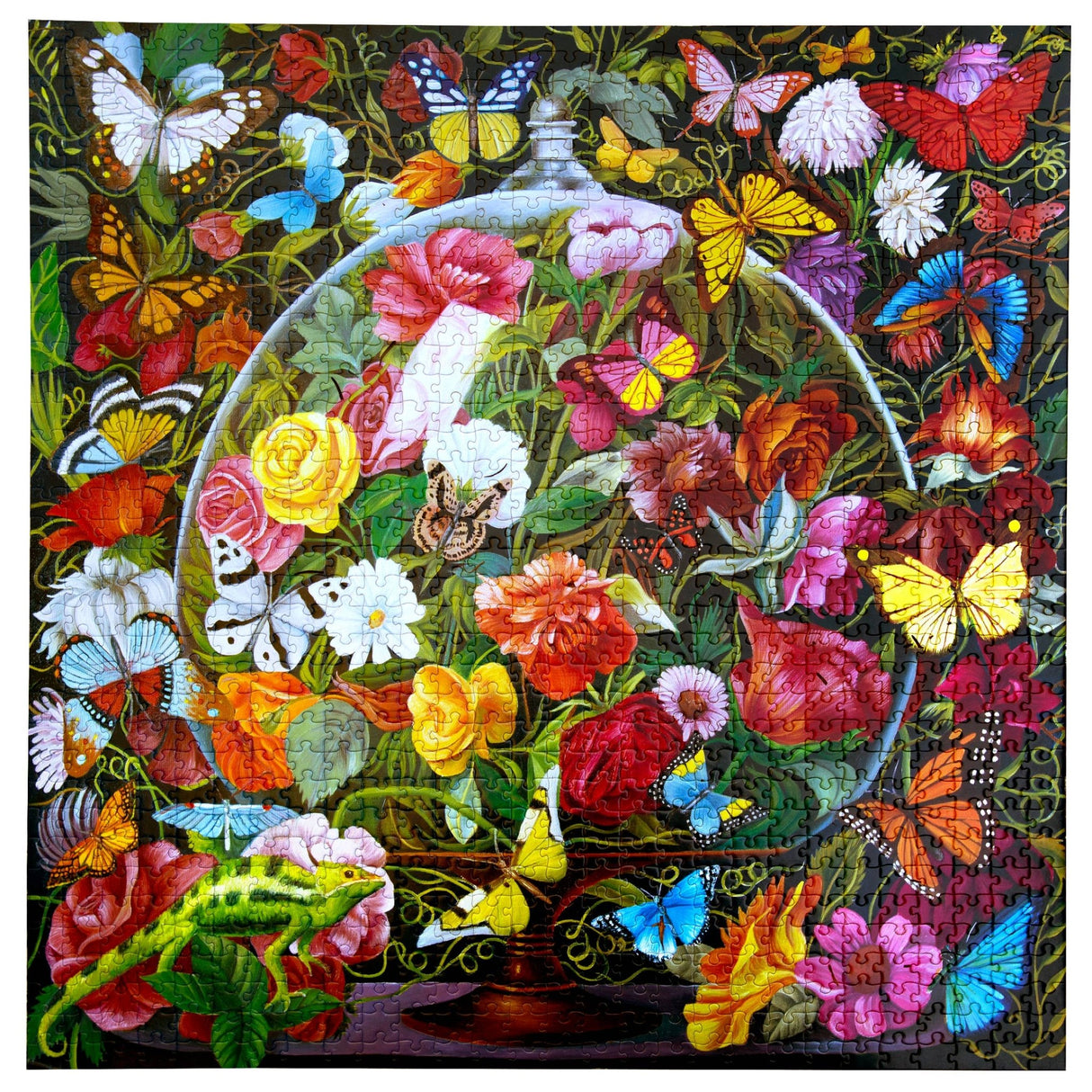Butterfly Still Life 1000 Piece Jigsaw Puzzle | eeBoo - Jigsaw Puzzles - The Puzzle Center