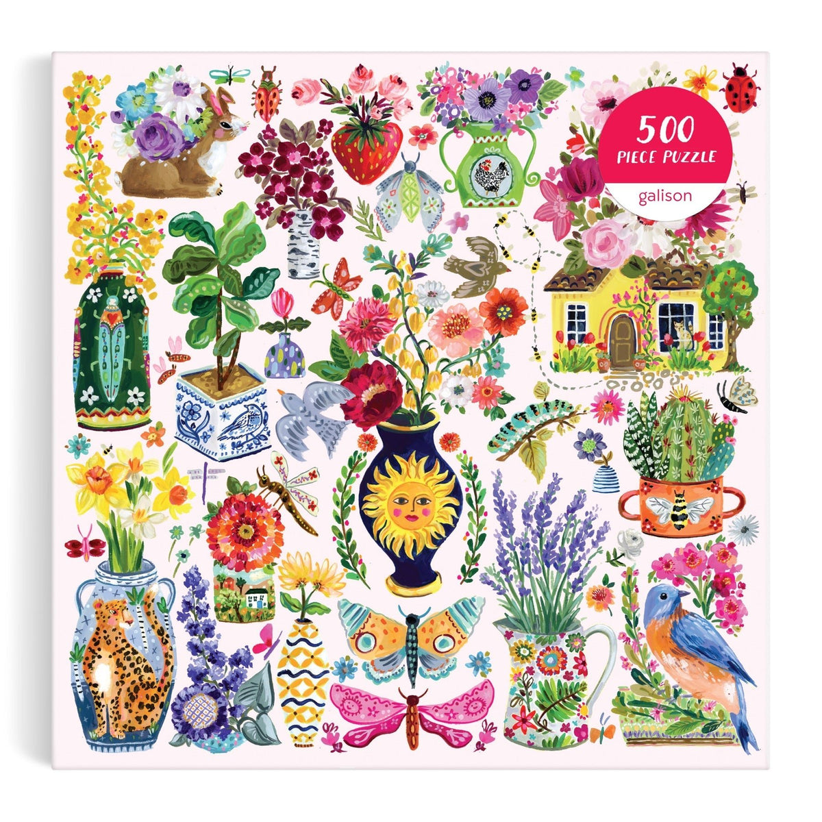 Buzzy Bouquets 500 Piece Jigsaw Puzzle | Galison - Jigsaw Puzzles - The Puzzle Center