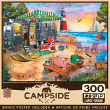 Campside Oceanside Camping 300 Piece EZ Grip Jigsaw Puzzle | Masterpieces - Jigsaw Puzzles - The Puzzle Center