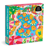 Capybara Pool Day 500 Piece Family Jigsaw Puzzle | Mudpuppy - Jigsaw Puzzles - The Puzzle Center