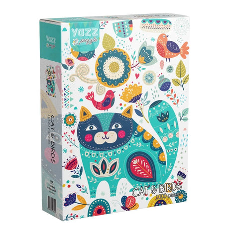 Cat & Birds 1000 Piece Jigsaw Puzzle | Yazz - Jigsaw Puzzles - The Puzzle Center