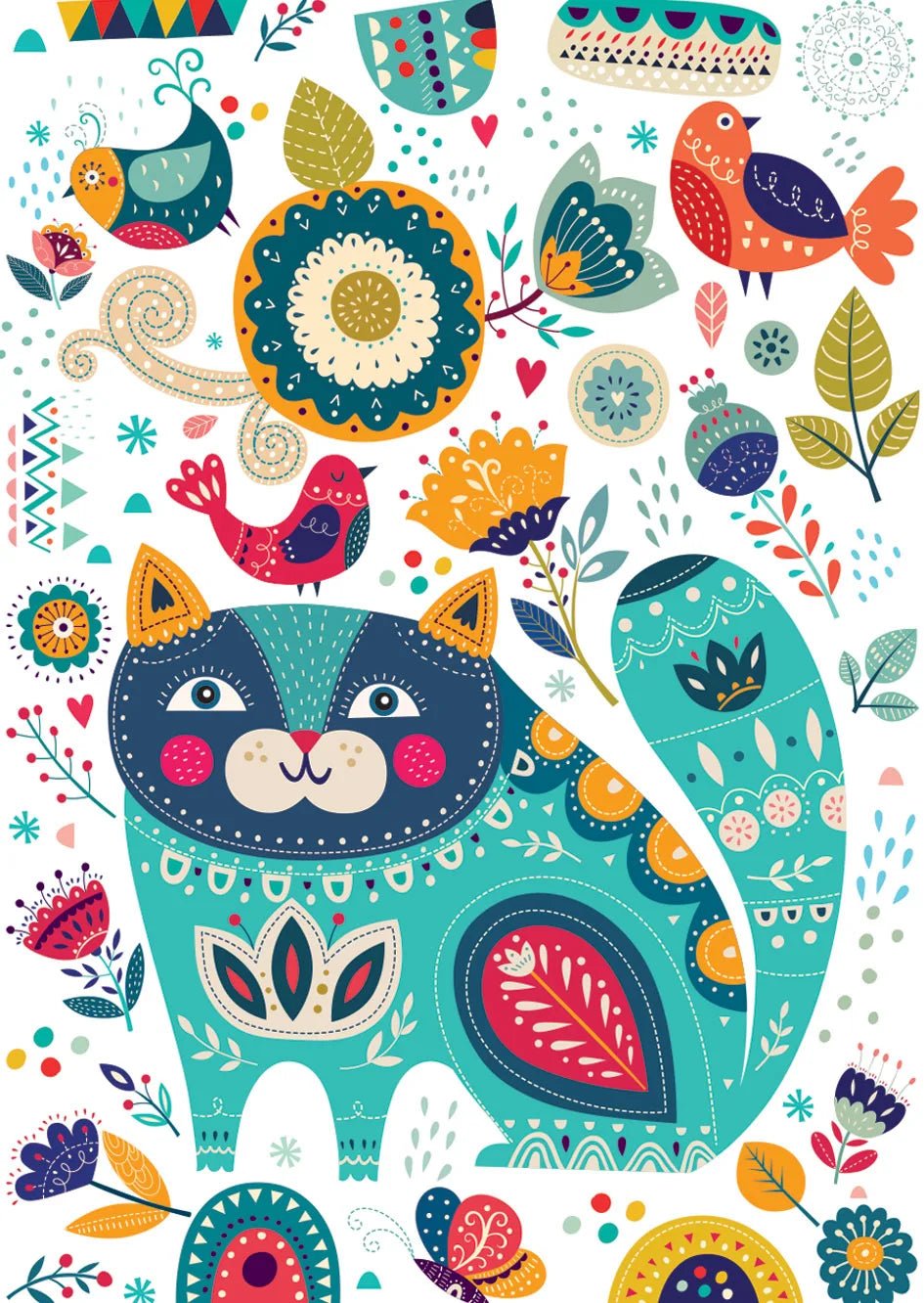 Cat & Birds 1000 Piece Jigsaw Puzzle | Yazz - Jigsaw Puzzles - The Puzzle Center