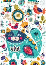 Cat & Birds 1000 Piece Jigsaw Puzzle | Yazz - Jigsaw Puzzles - The Puzzle Center