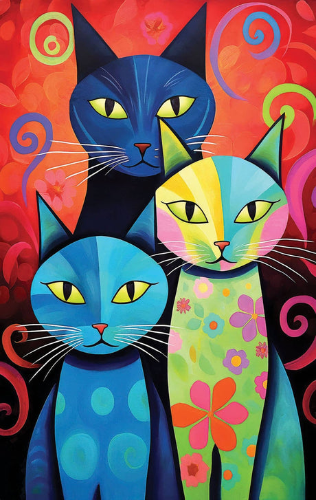 Cat Family 550 Piece Puzzle by SunsOut Puzzles - SunsOut - Jigsaw Puzzles - The Puzzle Center - 