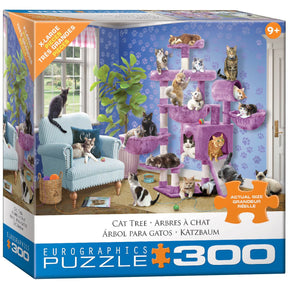 Cat Tree by Robert Giordano 300 Piece Jigsaw Puzzle by Eurographics - Eurographics - Jigsaw Puzzles - The Puzzle Center