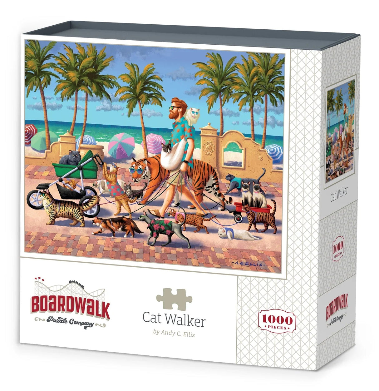 Cat Walker 1000 Piece Jigsaw Puzzle by Boardwalk Puzzle Company - Boardwalk - Jigsaw Puzzles - The Puzzle Center