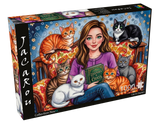 Cats & Chapters 1000 Piece Jigsaw Puzzle | JaCaRou - Jigsaw Puzzles - The Puzzle Center