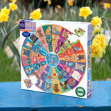 Cats of the World 500 Piece Round Puzzle by eeBoo Puzzles - eeBoo - Jigsaw Puzzles - The Puzzle Center - 