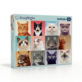 Cattitude 1000 Piece Jigsaw Puzzle | Snappy Puzzles - Jigsaw Puzzles - The Puzzle Center