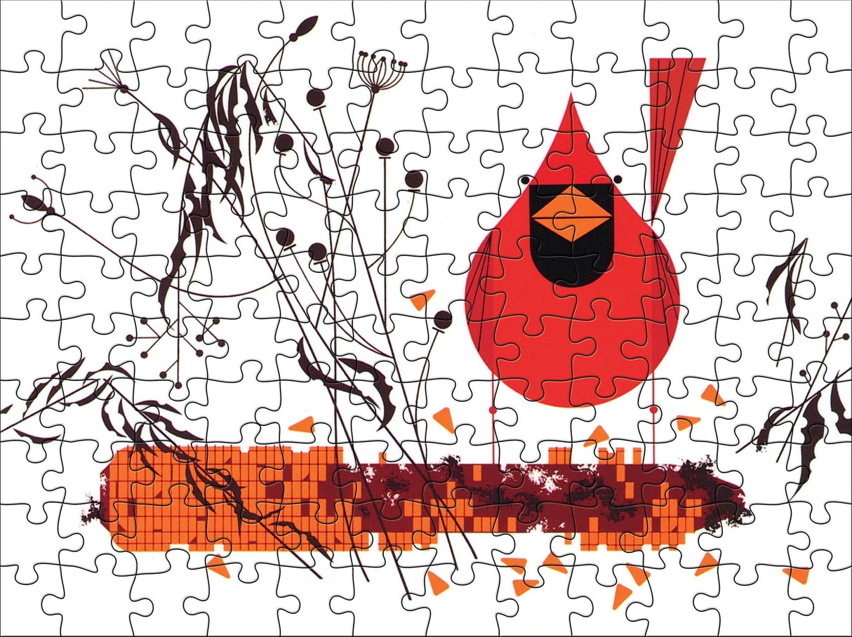 Charley Harper 120 Piece Double Sided Jigsaw Puzzle Set | Pomegranate - Jigsaw Puzzles - The Puzzle Center