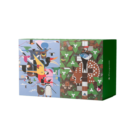 Charley Harper 120 Piece Double Sided Jigsaw Puzzle Set | Pomegranate - Jigsaw Puzzles - The Puzzle Center