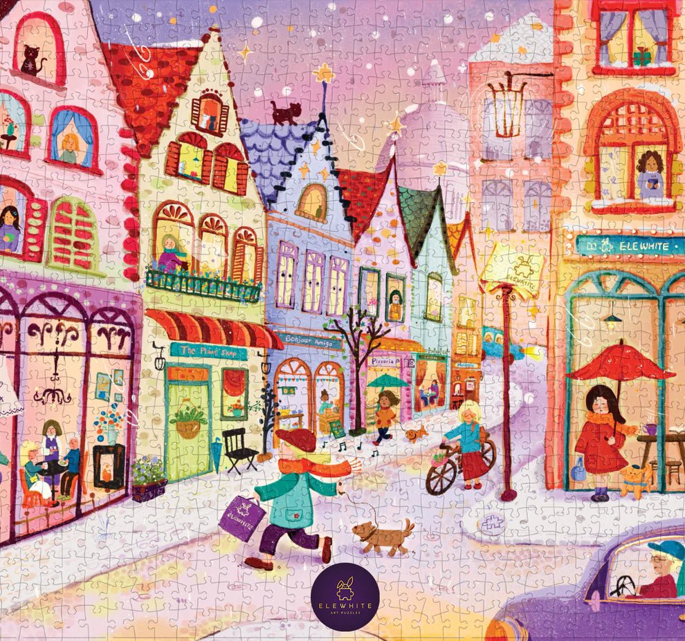 Charming Boutique Corner 1000 Piece Art Jigsaw Puzzle | Elewhite - Jigsaw Puzzles - The Puzzle Center
