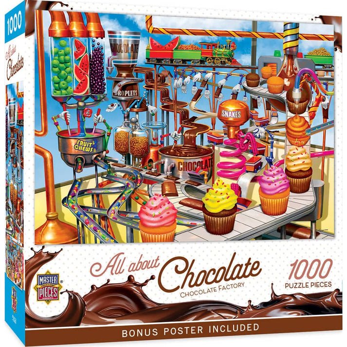 Chocolate Factory 1000 Piece Jigsaw Puzzle | Masterpieces - Jigsaw Puzzles - The Puzzle Center