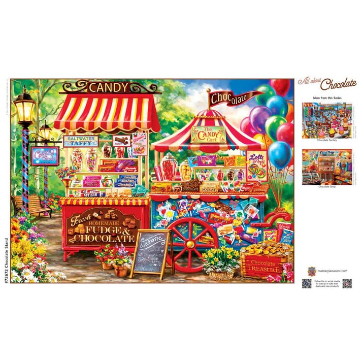 Chocolate Stand 1000 Piece Jigsaw Puzzle | Masterpieces - Jigsaw Puzzles - The Puzzle Center