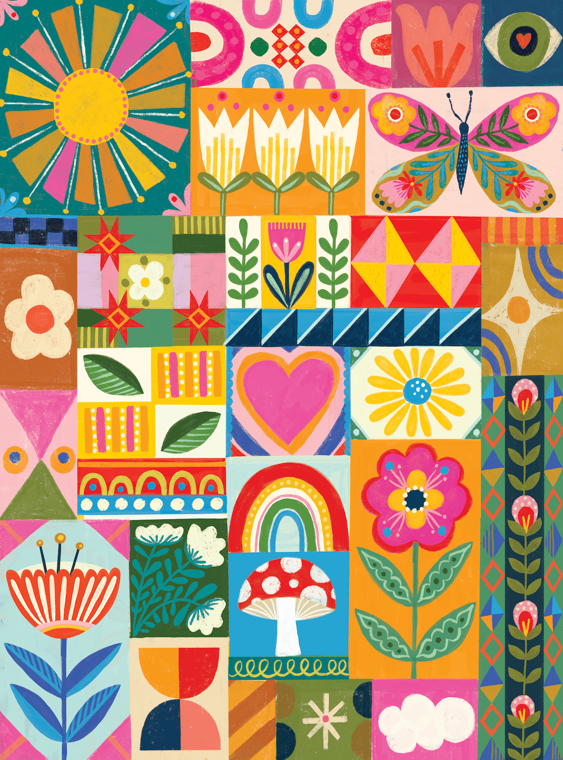 Choose Happy 1000 Piece Puzzle by Puzzlefolk - Puzzlefolk - Jigsaw Puzzles - The Puzzle Center
