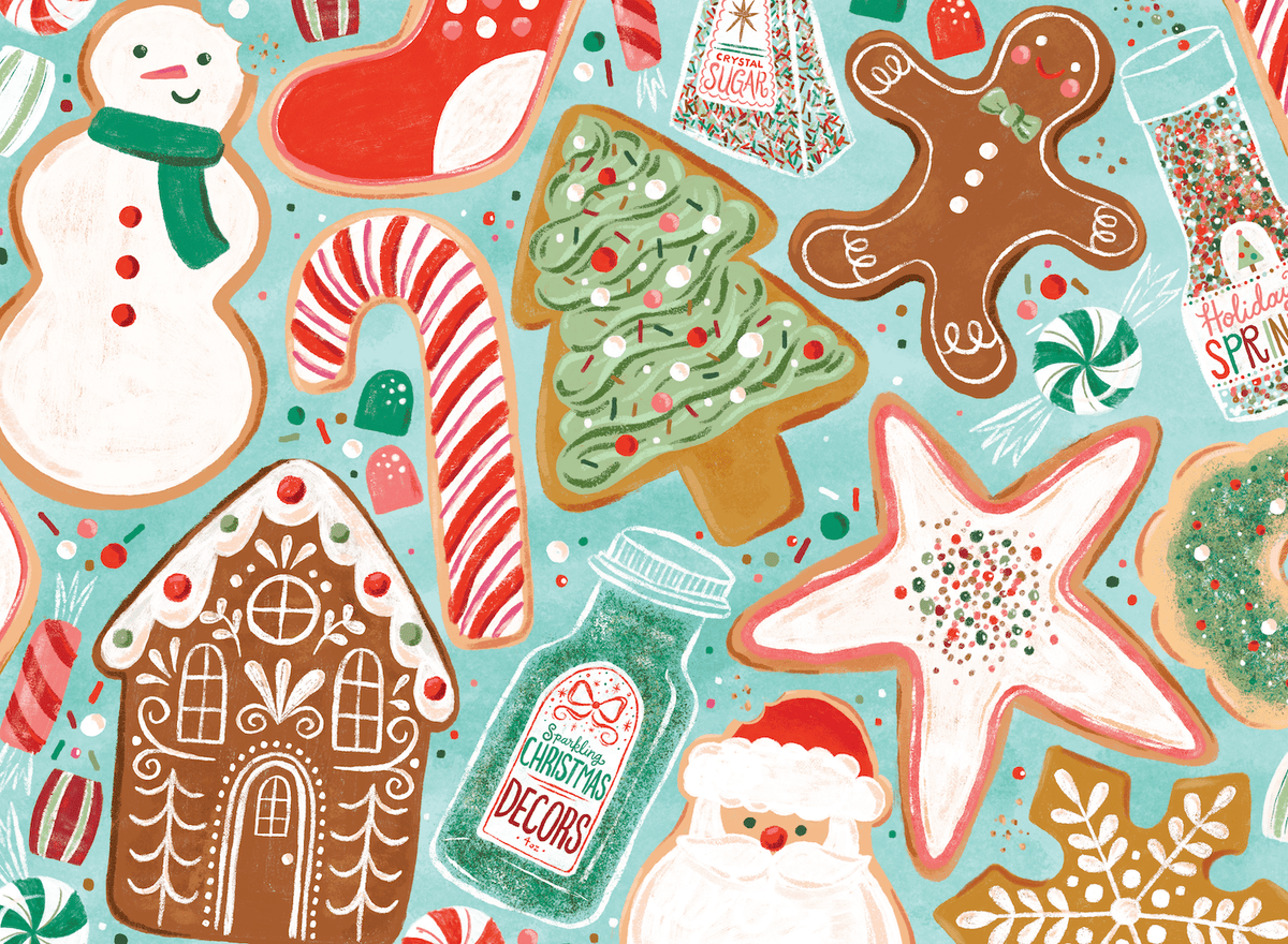 Christmas Cookies 500 Piece Jigsaw Puzzle | Puzzlefolk - Jigsaw Puzzles - The Puzzle Center