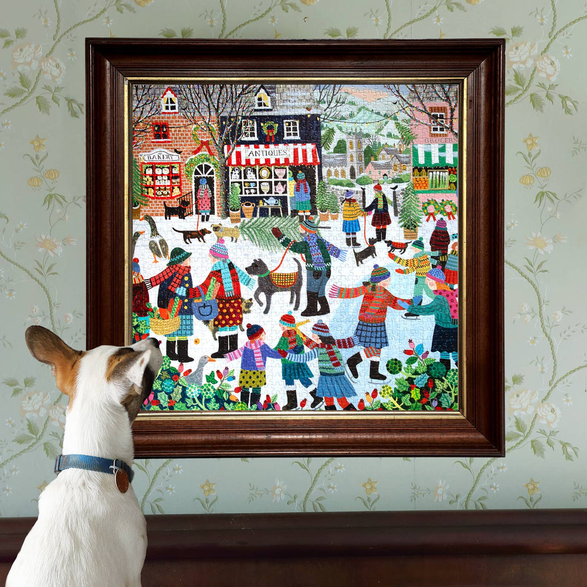 Christmas in the Square 1000 Piece Jigsaw Puzzle | eeBoo - Jigsaw Puzzles - The Puzzle Center