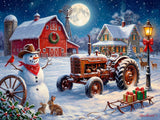 Christmas on the Farm 500 Piece Jigsaw Puzzle | Vermont Christmas Co - Jigsaw Puzzles - The Puzzle Center