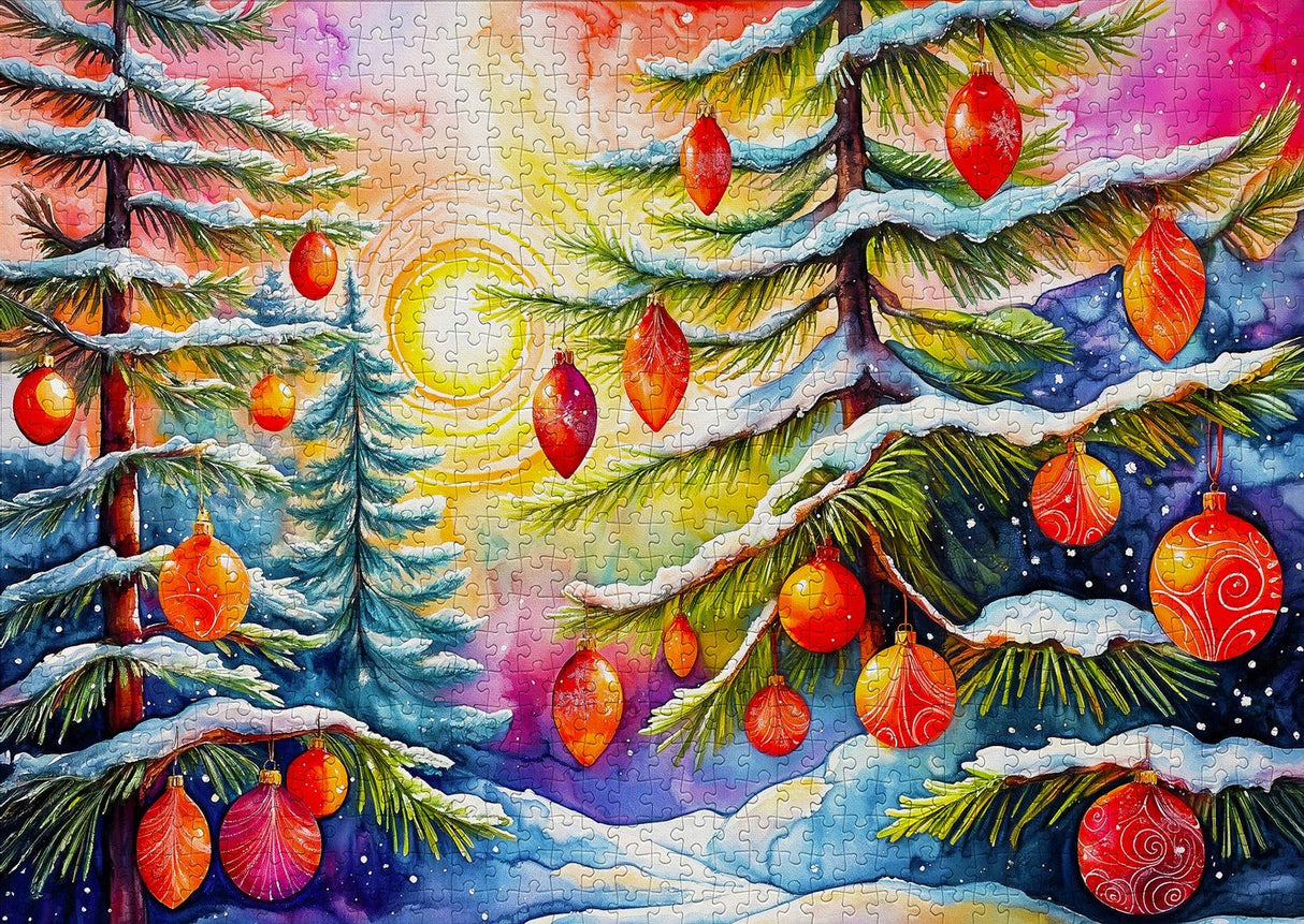 Christmas Sunrise 1000 Piece Jigsaw Puzzle | Enjoy Puzzles - Jigsaw Puzzles - The Puzzle Center