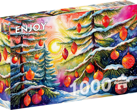 Christmas Sunrise 1000 Piece Jigsaw Puzzle | Enjoy Puzzles - Jigsaw Puzzles - The Puzzle Center