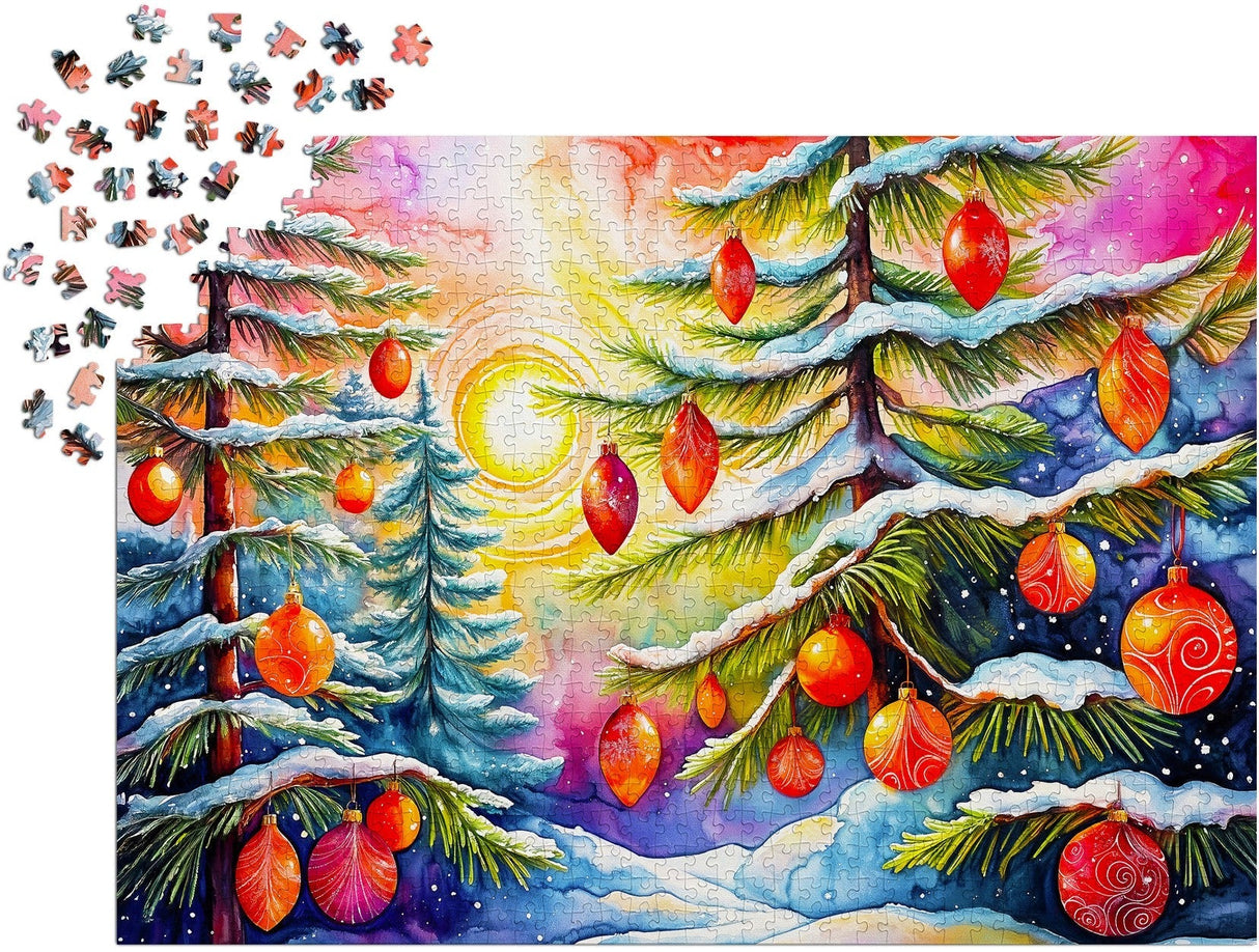Christmas Sunrise 1000 Piece Jigsaw Puzzle | Enjoy Puzzles - Jigsaw Puzzles - The Puzzle Center