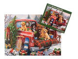 Christmas Tailgate Tails 1000 Piece Jigsaw Puzzle | Vermont Christmas Co - Jigsaw Puzzles - The Puzzle Center