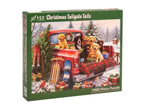 Christmas Tailgate Tails 1000 Piece Jigsaw Puzzle | Vermont Christmas Co - Jigsaw Puzzles - The Puzzle Center