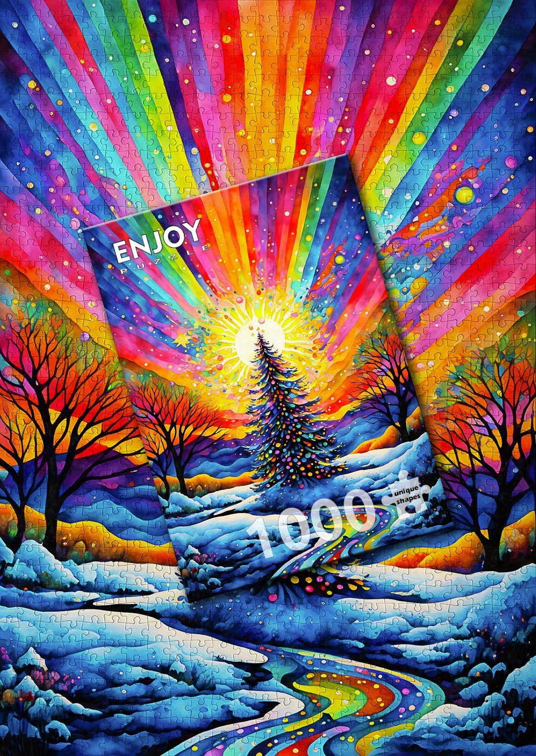Christmas Tree Celebration 1000 Piece Jigsaw Puzzle | Enjoy Puzzles - Jigsaw Puzzles - The Puzzle Center