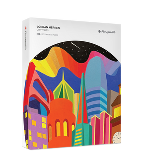 City Vibes 500 Piece Circular Jigsaw Puzzle | Pomegranate - Jigsaw Puzzles - The Puzzle Center