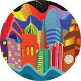 City Vibes 500 Piece Circular Jigsaw Puzzle | Pomegranate - Jigsaw Puzzles - The Puzzle Center
