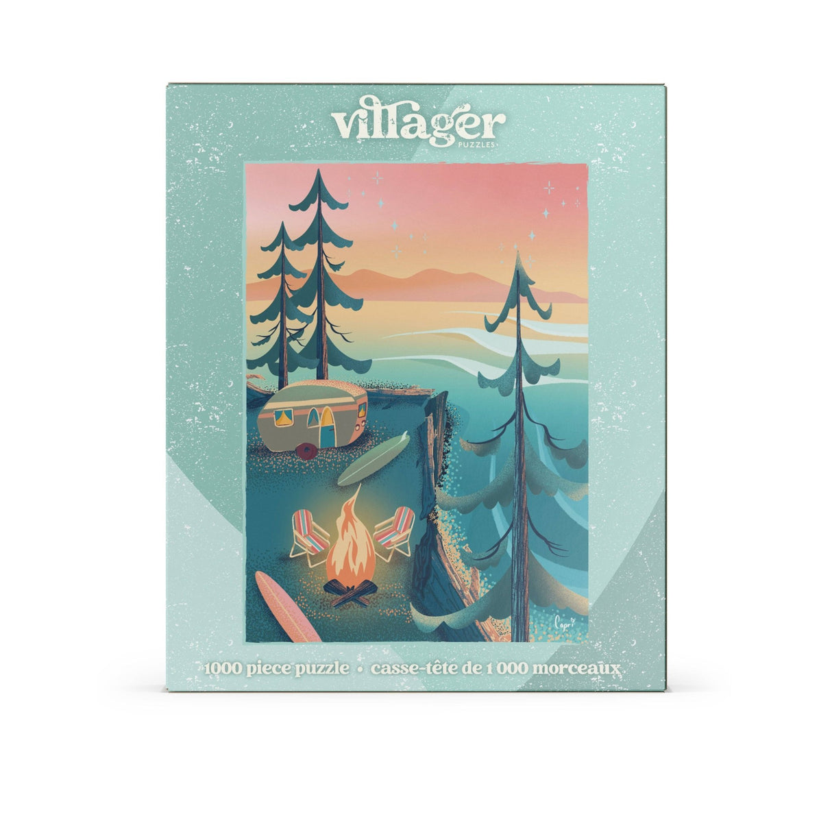 Coastal Camping 1000 Piece Jigsaw Puzzle | Villager Puzzles - Jigsaw Puzzles - The Puzzle Center