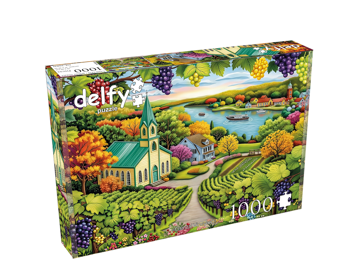 Coastal Vineyard 1000 Piece Jigsaw Puzzle | Delfy - Jigsaw Puzzles - The Puzzle Center
