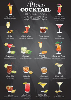 Cocktails 1000 Piece Jigsaw Puzzle | Yazz - Jigsaw Puzzles - The Puzzle Center