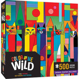 Color Me Wild The Prowl Between Patterns 500 Piece Jigsaw Puzzle | Masterpieces - Jigsaw Puzzles - The Puzzle Center