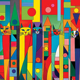 Color Me Wild The Prowl Between Patterns 500 Piece Jigsaw Puzzle | Masterpieces - Jigsaw Puzzles - The Puzzle Center