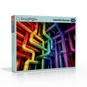 Colorful Chrome 1000 Piece Jigsaw Puzzle | Snappy Puzzles - Jigsaw Puzzles - The Puzzle Center
