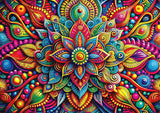 Colorful Mandala 1000 Piece Jigsaw Puzzle | Yazz - Jigsaw Puzzles - The Puzzle Center