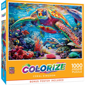 Colorize Coral Kingdom 1000 Piece Puzzle | Masterpieces Puzzles - Masterpieces Puzzles - Jigsaw Puzzles - The Puzzle Center