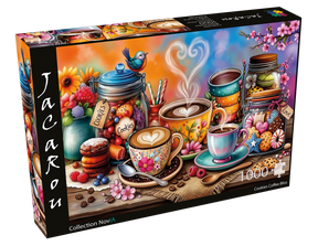 Cookies Coffee Bliss 1000 Piece Jigsaw Puzzle | JaCaRou - Jigsaw Puzzles - The Puzzle Center