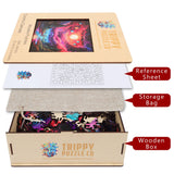 Cosmic Canvas 300 Piece Wooden Jigsaw Puzzle | Trippy Puzzle Co - Jigsaw Puzzles - The Puzzle Center