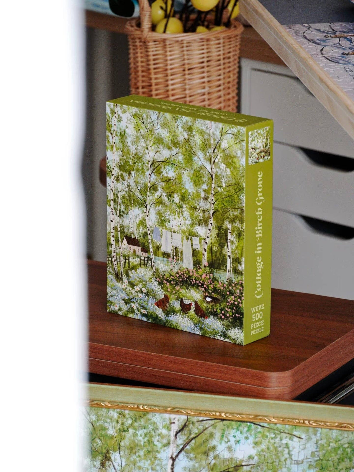 Cottage in Birch Grove 500 Piece Jigsaw Puzzle | WEVE - Jigsaw Puzzles - The Puzzle Center