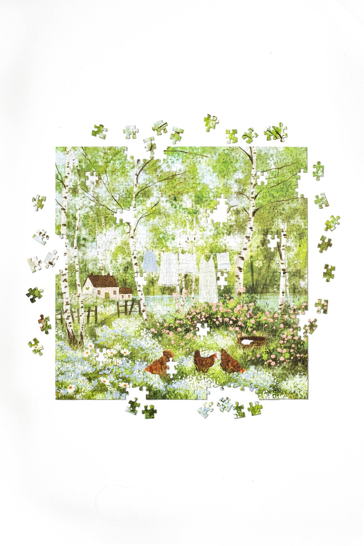 Cottage in Birch Grove 500 Piece Jigsaw Puzzle | WEVE - Jigsaw Puzzles - The Puzzle Center