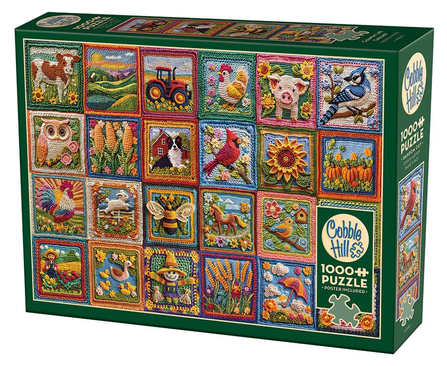 Country Life Crochet 1000 Piece Puzzle by Cobble Hill Puzzles - Cobble Hill Puzzles - Jigsaw Puzzles - The Puzzle Center