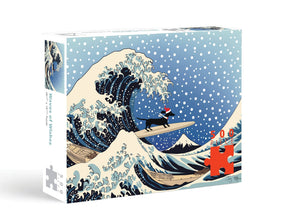 Dachshund Great Wave 500 Piece Holiday Puzzle | Allport Editions - Jigsaw Puzzles - The Puzzle Center