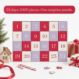 Deck the Halls Advent Calendar 1000 Piece Jigsaw Puzzle | Cloudberries - Jigsaw Puzzles - The Puzzle Center