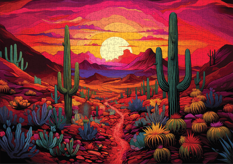 Desert Daze 1000 Piece Jigsaw Puzzle | Trippy Puzzle Co - Jigsaw Puzzles - The Puzzle Center